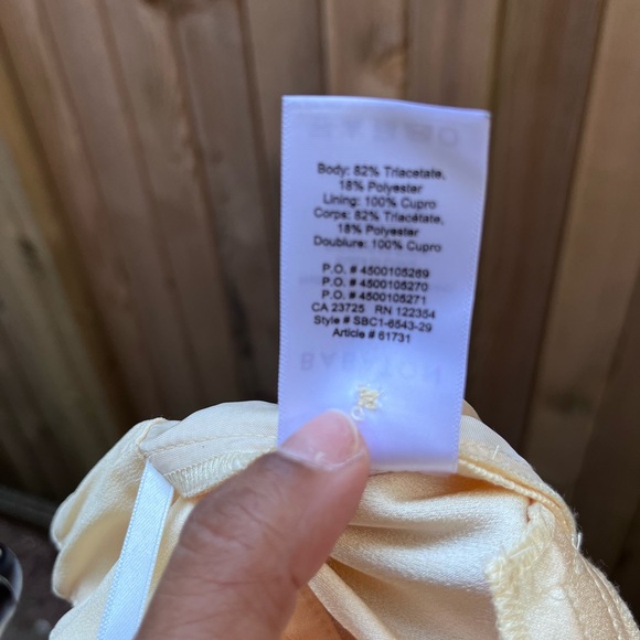 Aritzia Babaton Hikaru Skort Skirt Shorts Crepe Yellow Size 6 - Picture 8 of 9